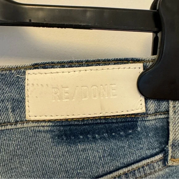 Re/Done Blue Distressed Women's Jeans - Picture 13 of 16